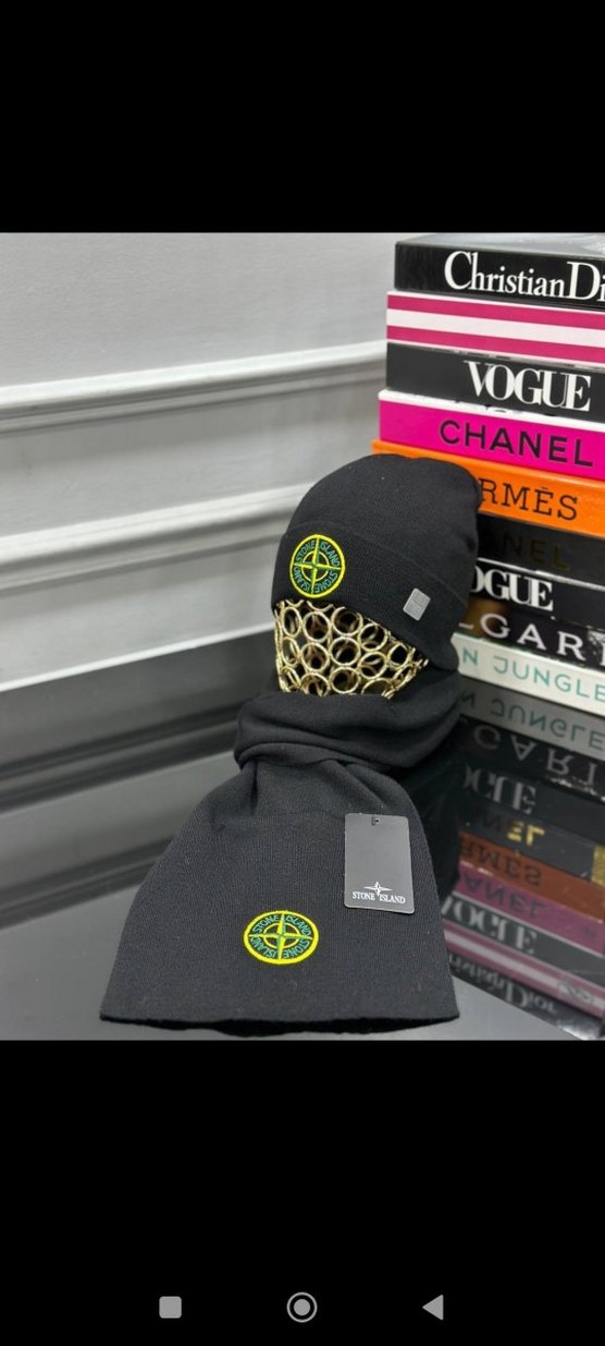 Beyaz Erkek Örgü Bere ve Atkı Seti(hilly) - Görsel 5