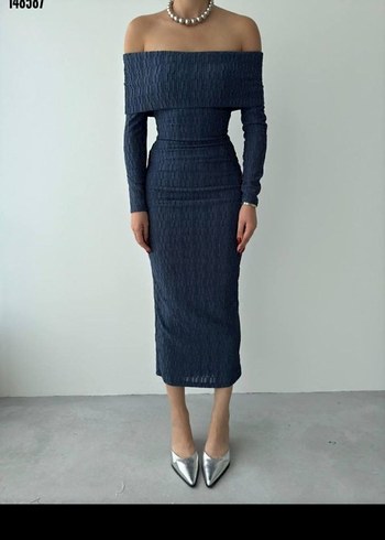 Kadın Uzun Denim Elbise(TM) - Görsel 3