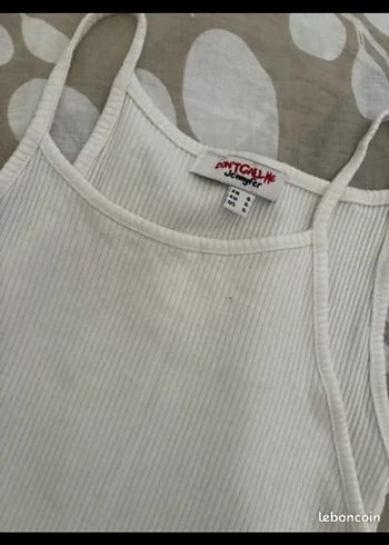 s Beden beyaz Renk Beyaz Denim Kadın Kolsuz Straight Neck Atlet (stkszceb)