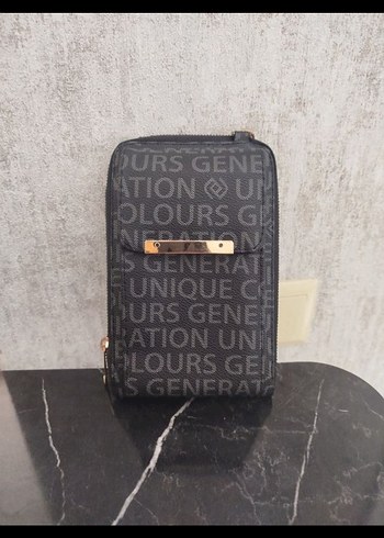 Beden siyah Renk Kadın Siyah Deri Baskılı Omuz Çantası