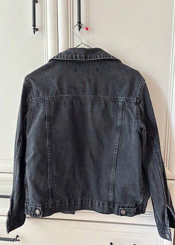 Dilvin Siyah Düğmeli Kadın Denim Kot Ceket