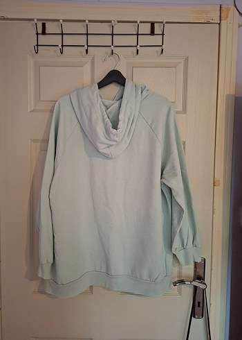 m Beden Gri Kapüşonlu Kadın Sweatshirt