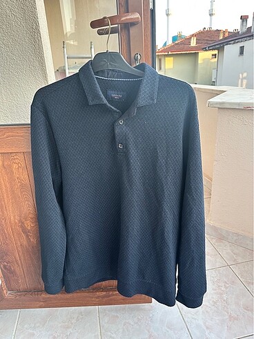 Lacivert desenli Sweatshirt