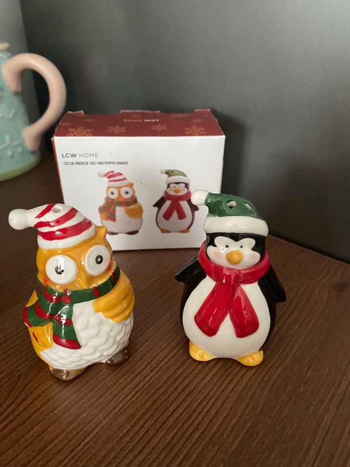 LCW Home  Baykuş ve Penguen tuzluk - Görsel 5