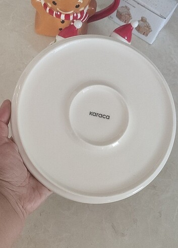 Karaca Home Yılbaşı temalı 21 cm pasta tabağı