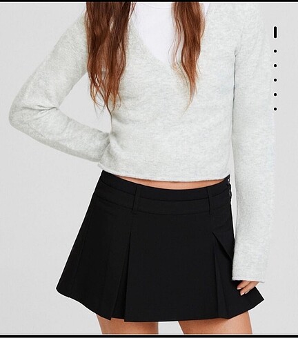 Bershka siyah şort etek