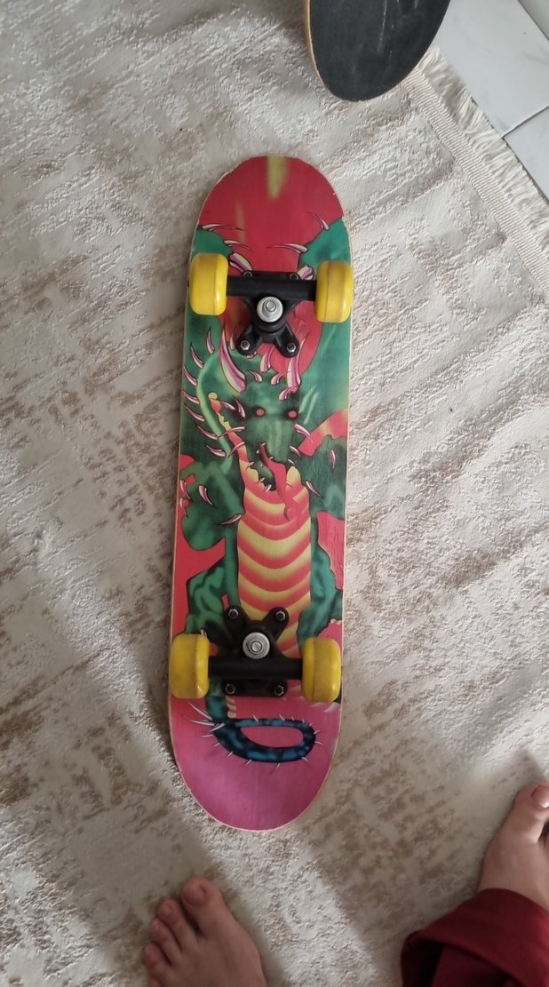 Çocuklar için renkli kaykay seti 2 adet - Görsel 3