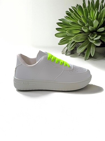 36 Beden beyaz Renk Beyaz-Neon Sarı Sneaker - No 36