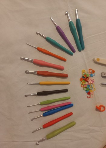 Bej Fermuarlı Amigurumi tığ kqnca seti - Görsel 2