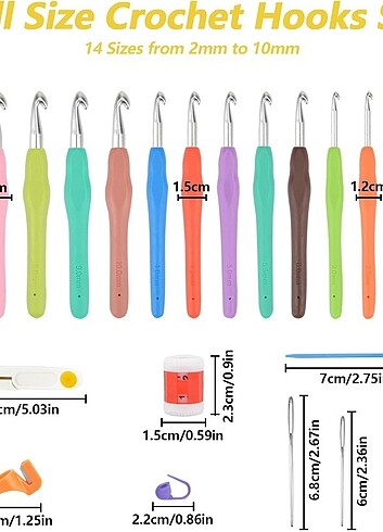 Tığ kanca seti 54 parça - Görsel 4