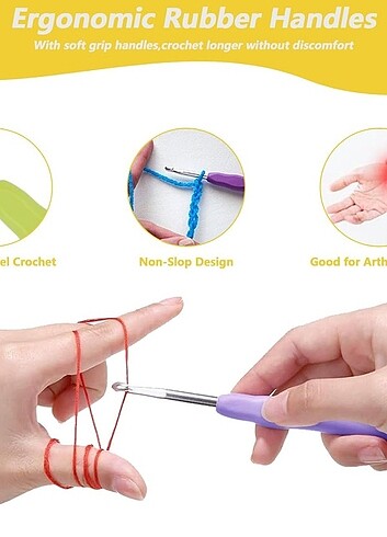 Tığ kanca seti 54 parça - Görsel 7