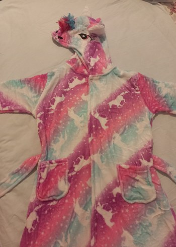 Çocuklar için Unicorn Desenli Renkli Battaniye - Görsel 6