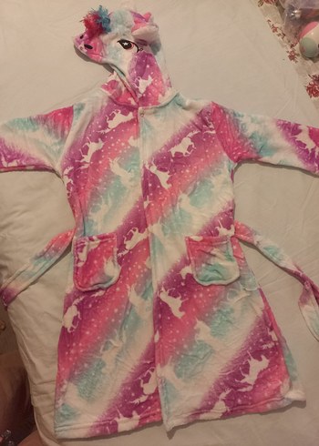 Çocuklar için Unicorn Desenli Renkli Battaniye - Görsel 4