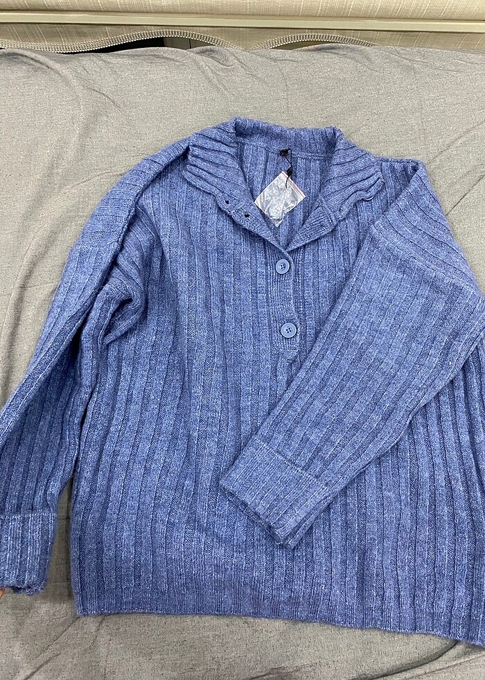 Mavi triko kazak - Görsel 2