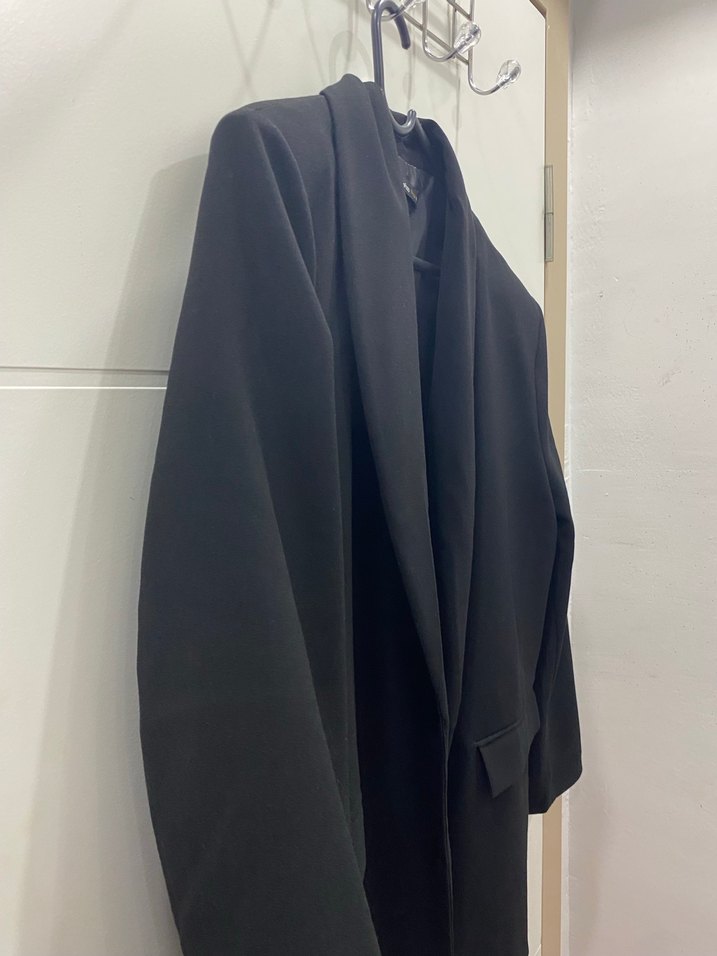 Siyah Midi Kadın Blazer Ceket - Görsel 5