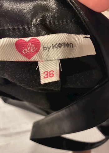 Koton deri elbise - Görsel 4