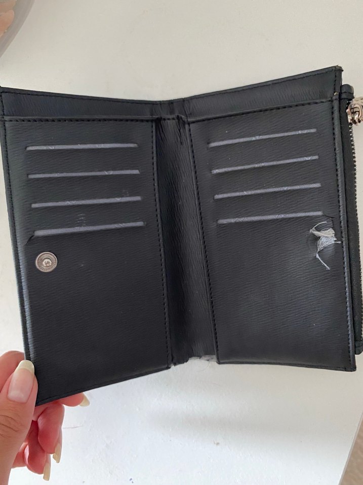 Benetton Siyah Baskılı Deri Cüzdan - Görsel 4