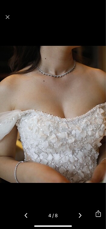 m Beden beyaz Renk NS SPOSA GELİNLİK
