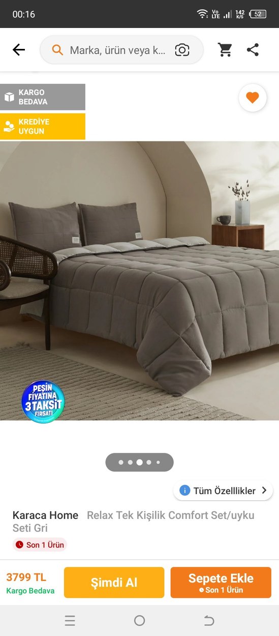 karaca home uyku seti - Görsel 4