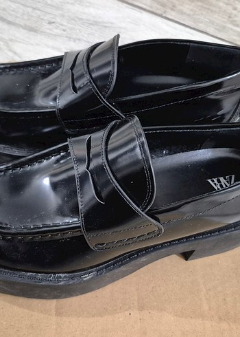 Zara Klasik Rugan Siyah Kadın Loafer