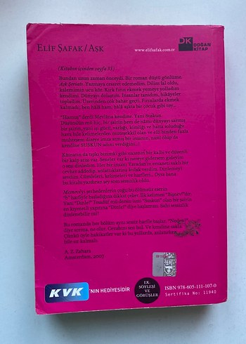 Elif Şafak - Aşk Romanı - Görsel 2