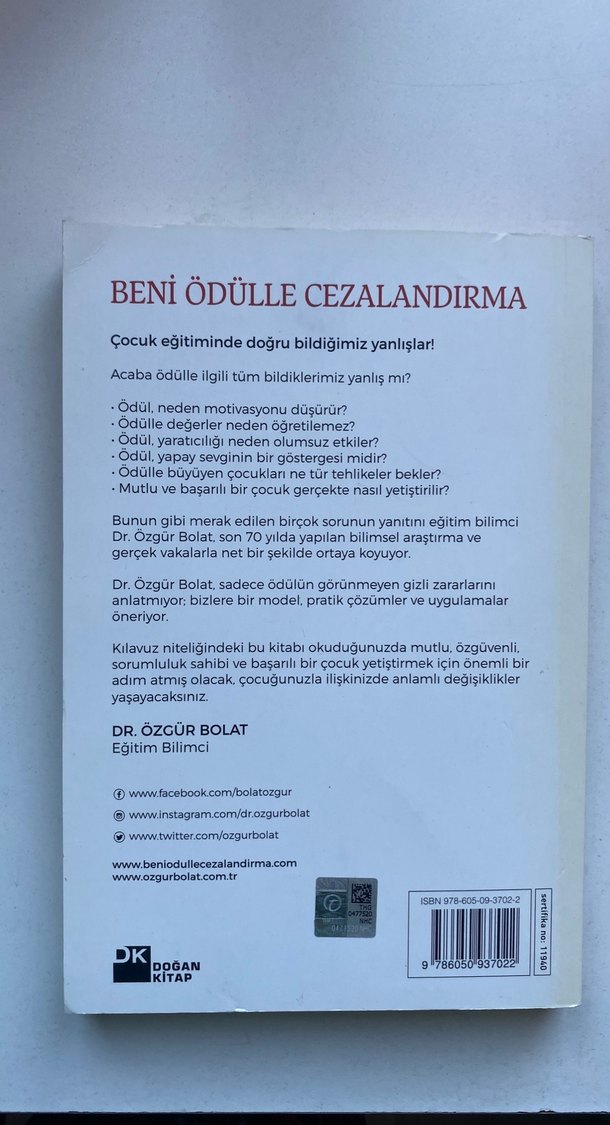 Beni Ödülle Cezalandırma - Dr. Özgür Bolat - Görsel 2