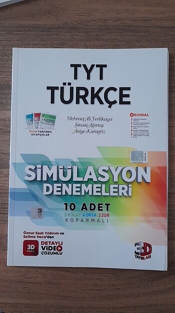 3D Yayınları TYT Türkçe denemesi