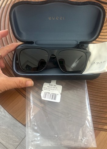 Siyah Gucci erkek Güneş Gözlüğü
