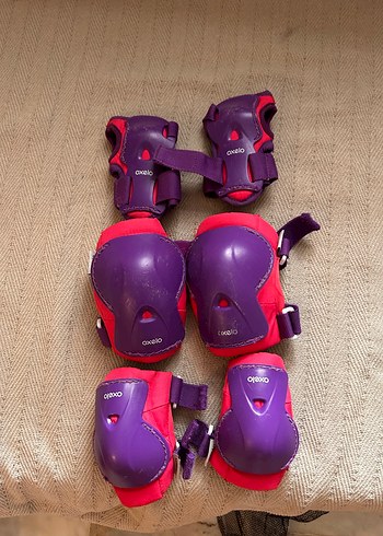 Pembe Renkli Biker Kask ve koruyucu set xs bedenn - Görsel 2