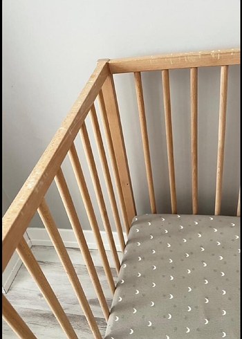 Ikea Ahşap Bebek Beşiği İKEA YATAK