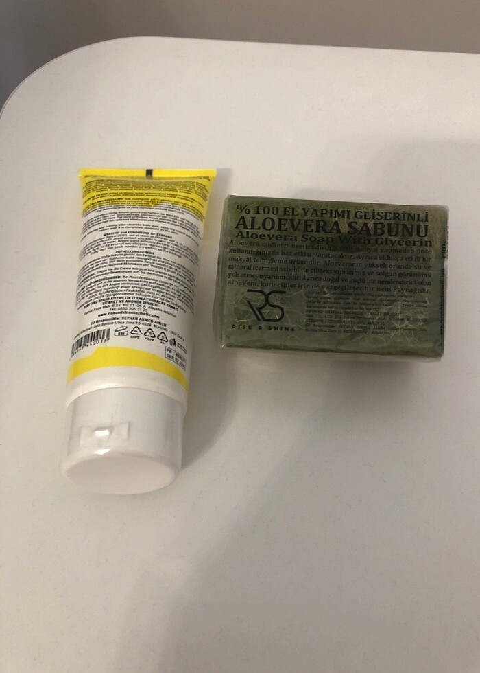 Beyazlatıcı krem ve aloevera lifli sabun - Görsel 2