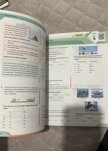 9.sınıf fizik test kitabı esen yayınları - Görsel 3