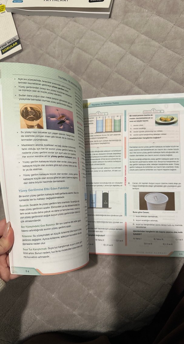 9.sınıf fizik test kitabı esen yayınları - Görsel 5