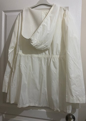 Beyaz Midi Hamile Keten Ceket - Görsel 2