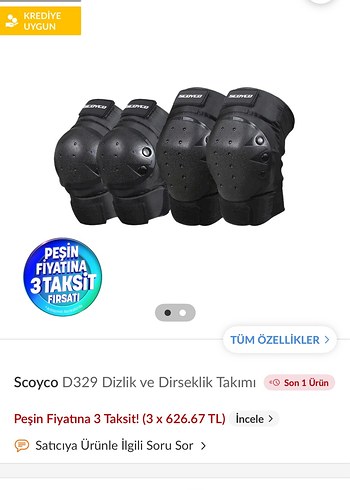 SCOYCO Motosiklet Dizlik ve Dirsek Set - Görsel 7