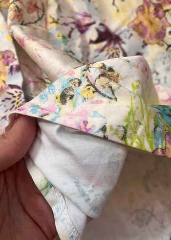 Pilili Mini Çiçekli Bohem Etek - Görsel 2