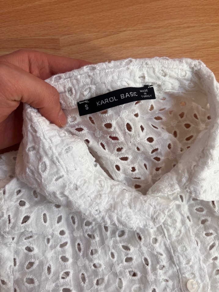 Dantel Detaylı Beyaz Keten Bohem Elbise - Görsel 3