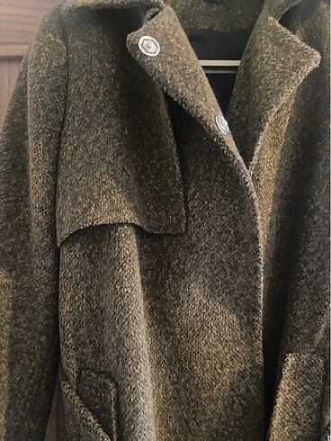 Haki uzun kaban - Görsel 5