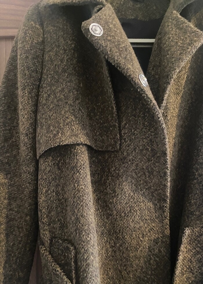 Haki uzun kaban - Görsel 5