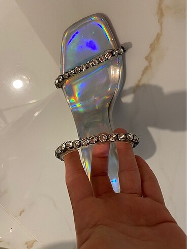 Zara Hologram topuklu terlik