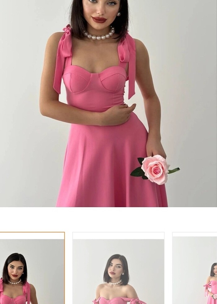 Pembe elbise - Görsel 2