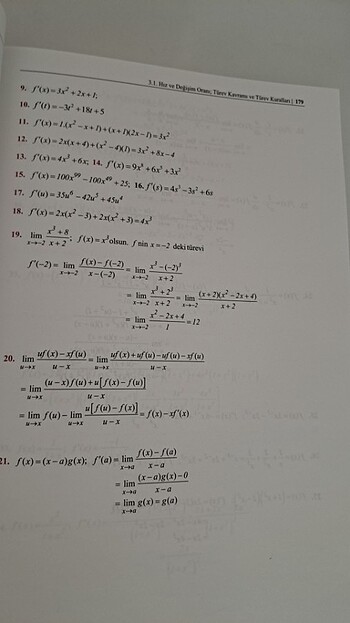 Genel matematik 1 problemler