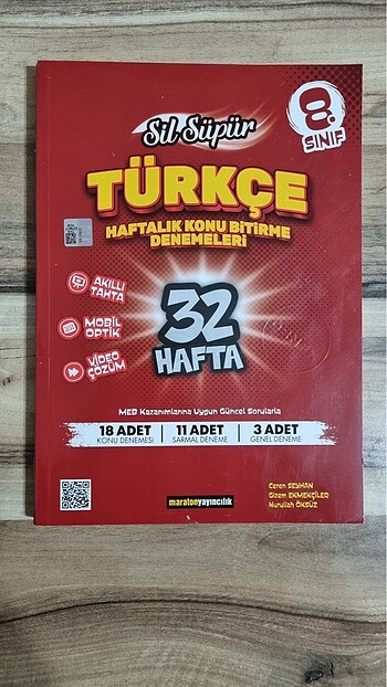 8.Sınıf Türkçe Maraton Yayınları Haftalık Deneme