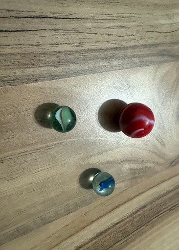 Renkli Cam Bilyeler 4 tane - Görsel 2