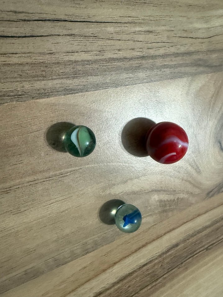Renkli Cam Bilyeler 4 tane - Görsel 2