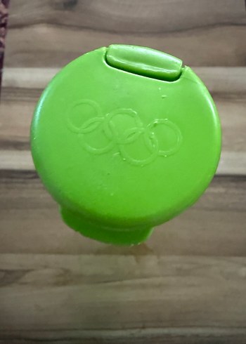 Olimpiyat Logolu Yeşil Plastik Su Şişesi - Görsel 2