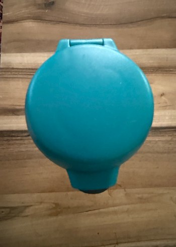 Mavi Kapaklı Cam Termos - Görsel 3