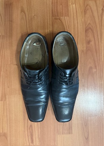 Siyah Parlak Erkek Klasik Ayakkabı - Görsel 3