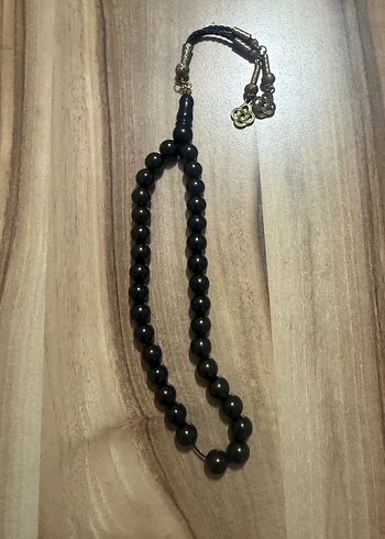 Siyah Oltu Erkek Tespih - Görsel 3