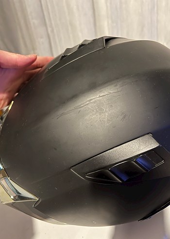 Siyah Mat Kask - Görsel 6